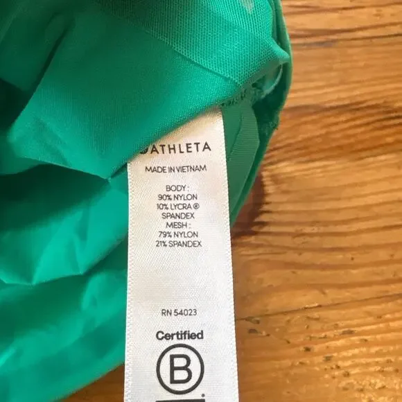 Athleta green sheer bottom hem tank athletic not lined dress SIZE MT‎ - Picture 4 of 5